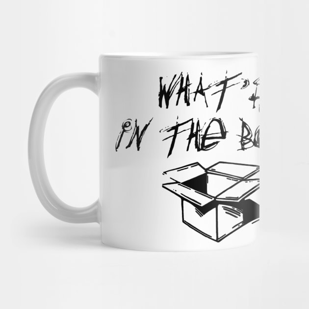 What's In The Box - Black by BigOrangeShirtShop